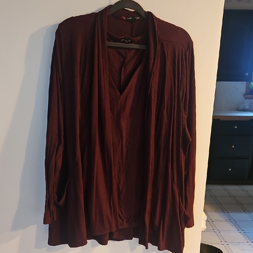 Cato Deep Burgundy Cardigan Sweater